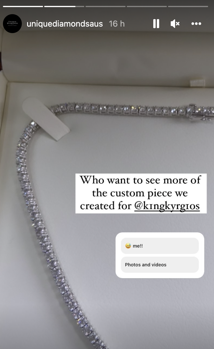 Nick Kyrgios Wins Wimbledon With A CustomMade 19CaratDiamond Tennis Necklace Original Ballers